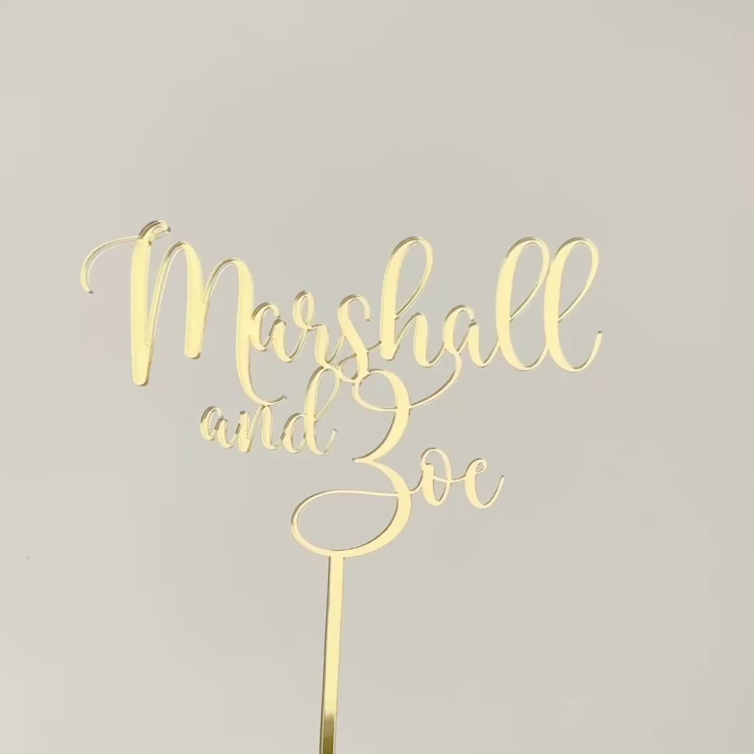 Custom Wedding Cake Topper