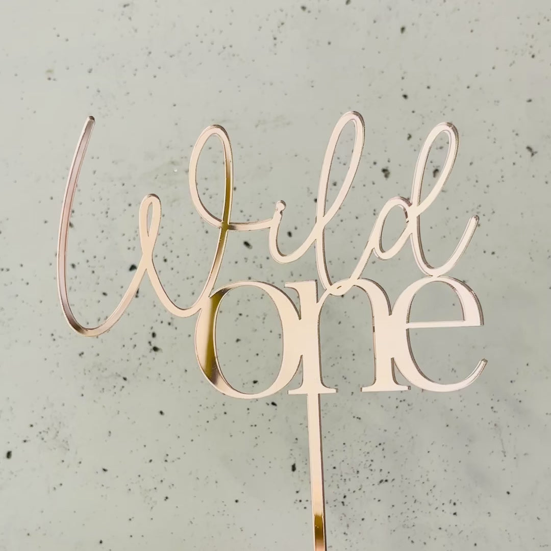 Wild One Cake Topper