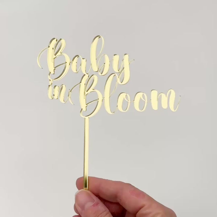 Baby in Bloom Cake Topper