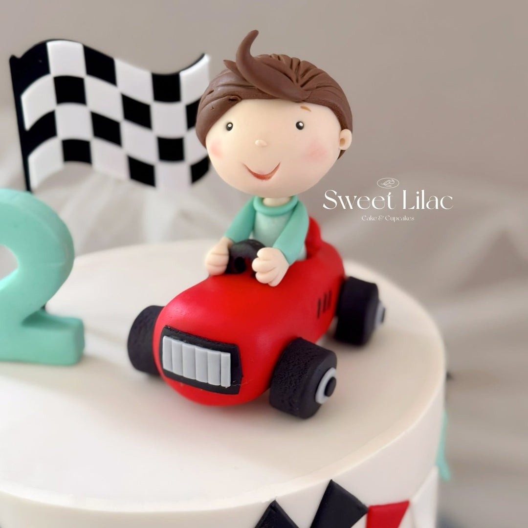 Racing Checkered Flag Cake Toppers