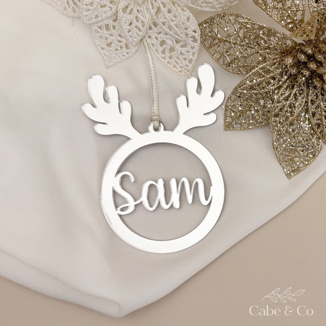 Reindeer Christmas Bauble - perfect gift for new baby or children for Xmas