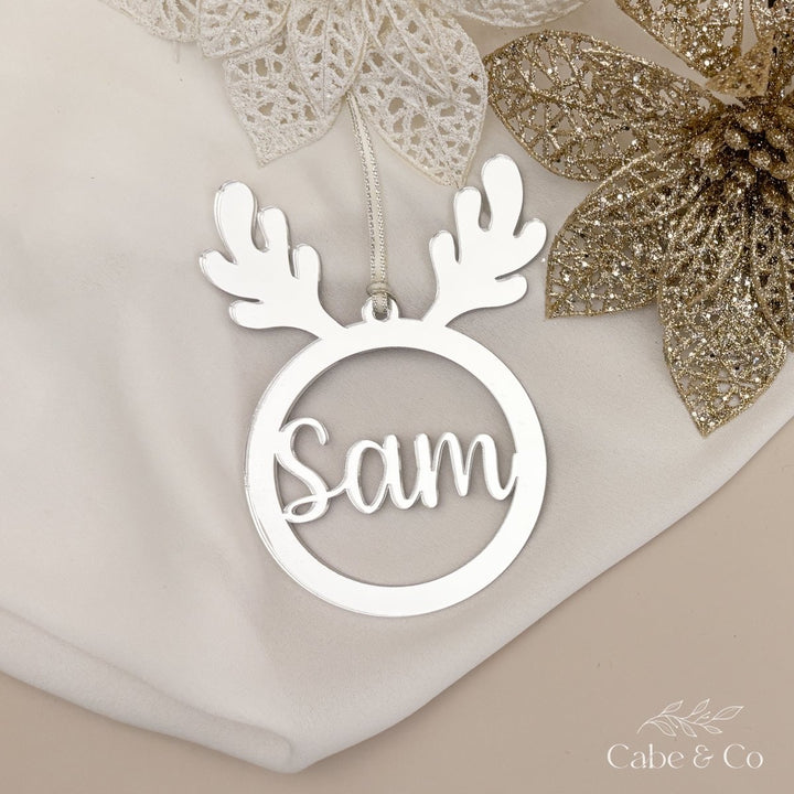 Reindeer Christmas Bauble - perfect gift for new baby or children for Xmas