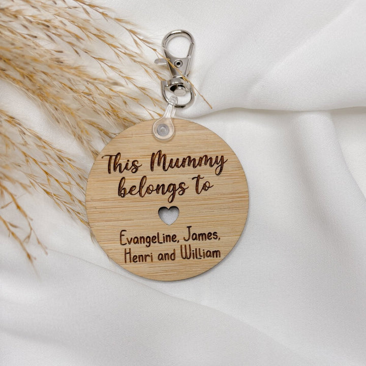 This Mum belongs to personalised Keyring