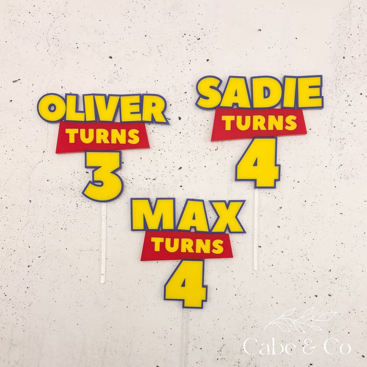 Toy Themed Cake Topper