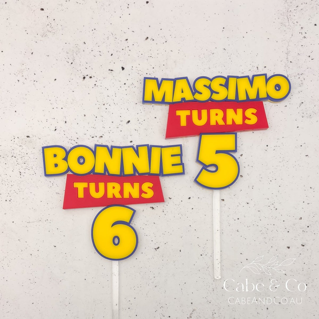 Toy Themed Cake Topper