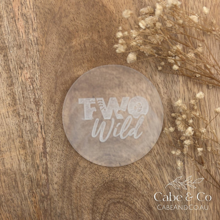 Two Wild Acrylic Debosser Stamp