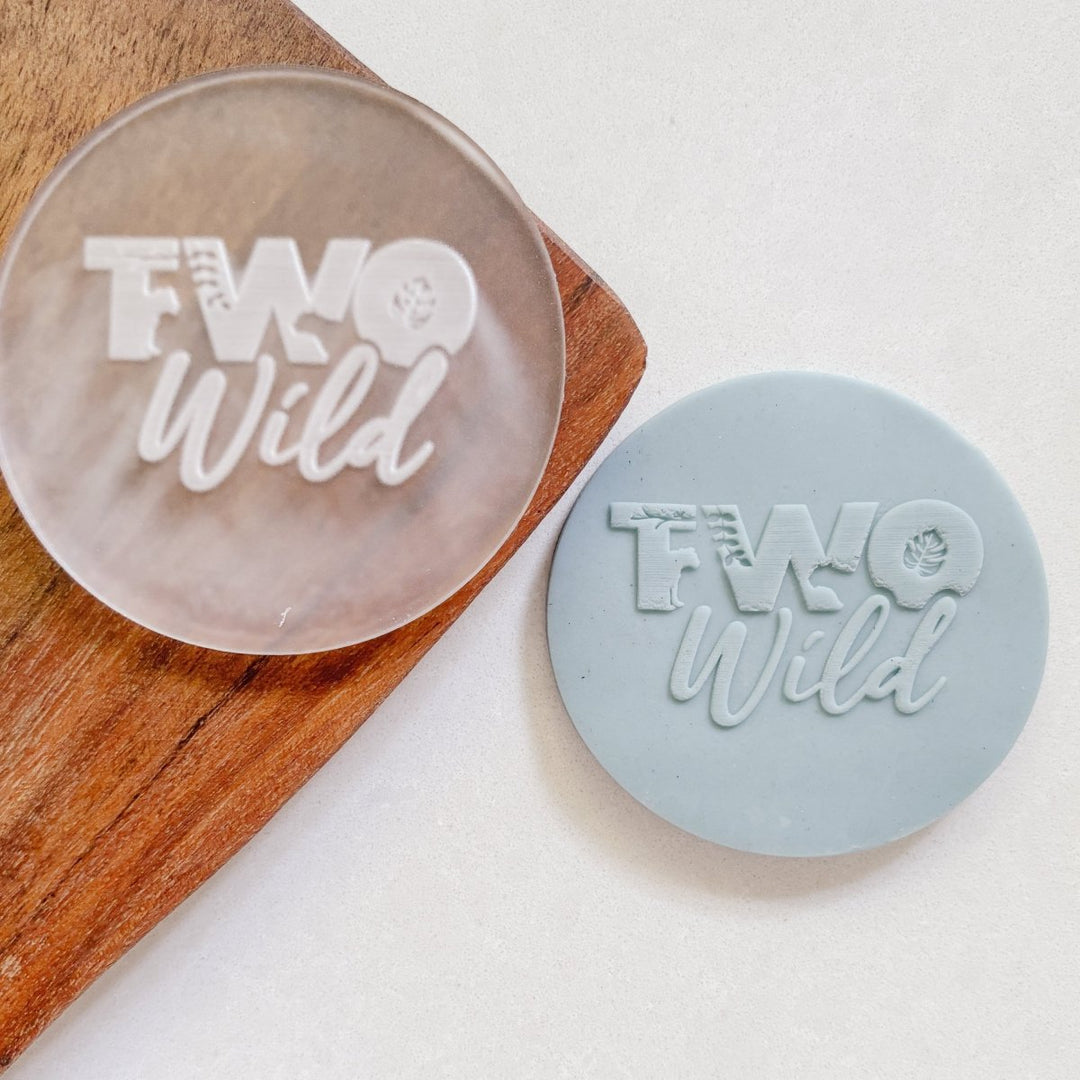 Two Wild Acrylic Debosser Stamp