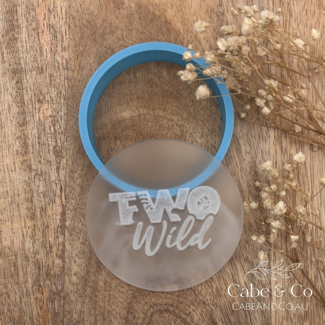 Two Wild Acrylic Debosser Stamp