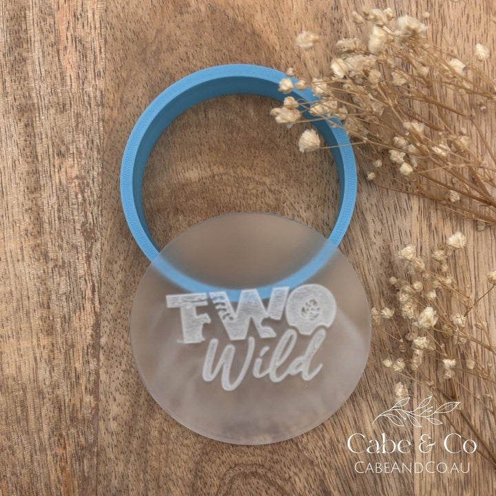 Two Wild Acrylic Debosser Stamp