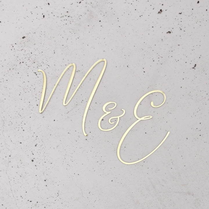 Wedding Cake Initials Charm