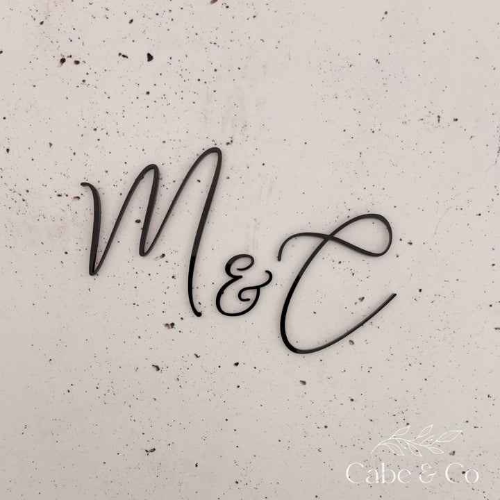 Wedding Cake Initials Charm