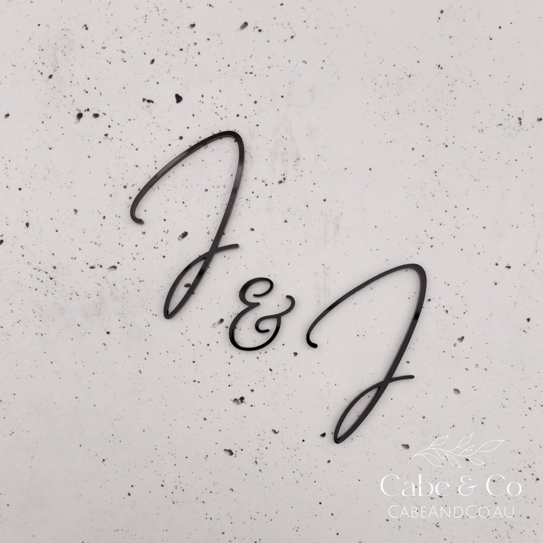 Wedding Cake Initials Charm
