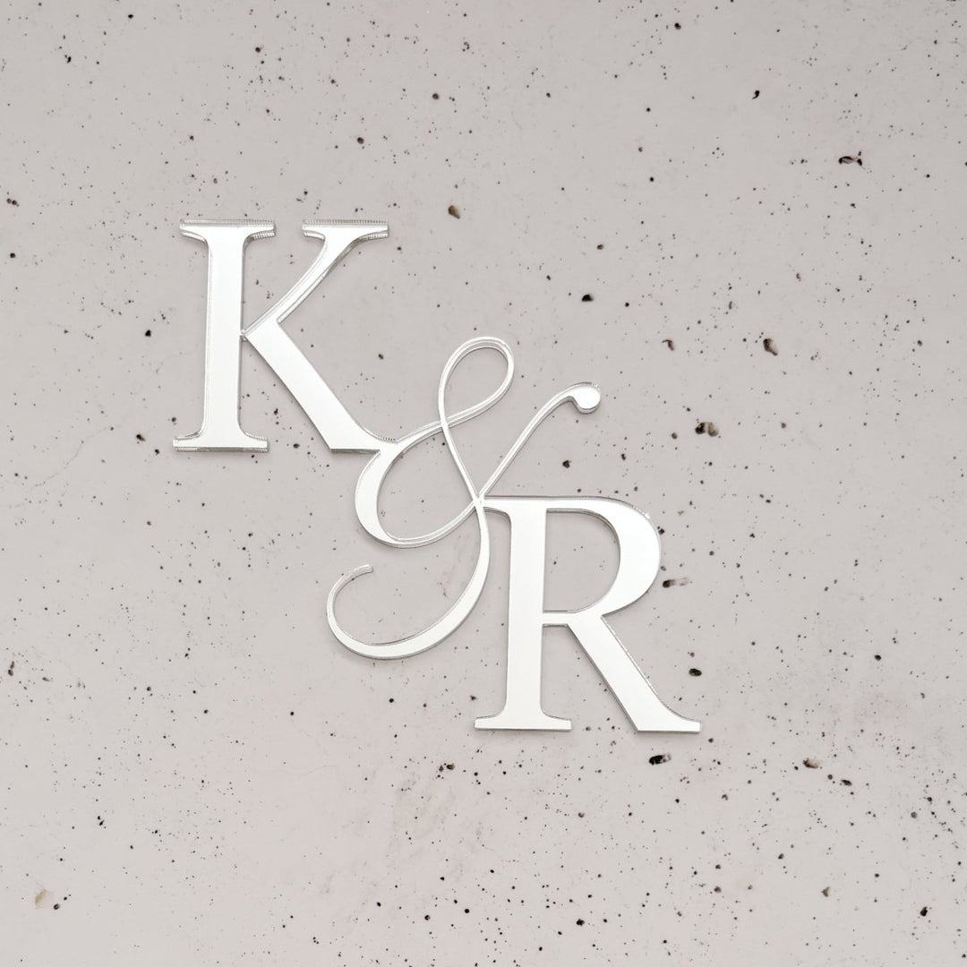 Wedding Cake Serif Initials Charm