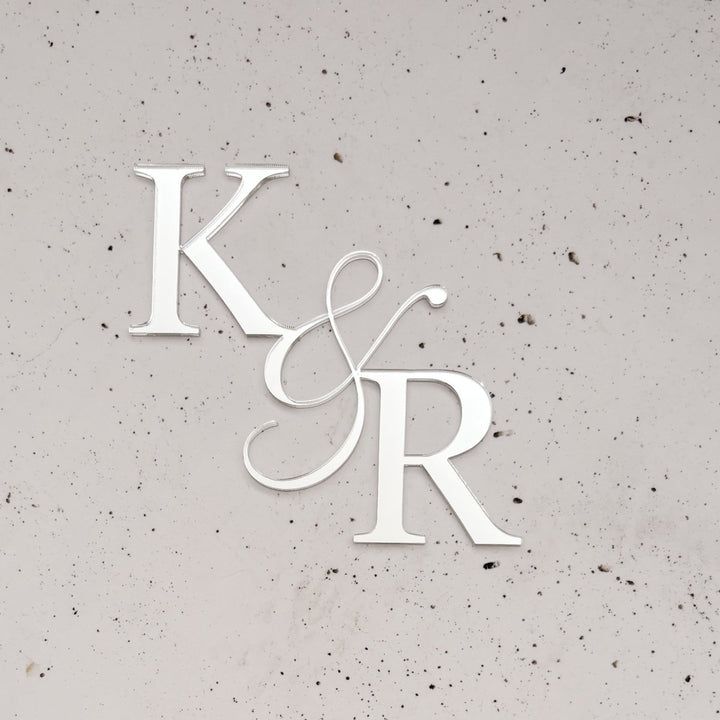 Wedding Cake Serif Initials Charm