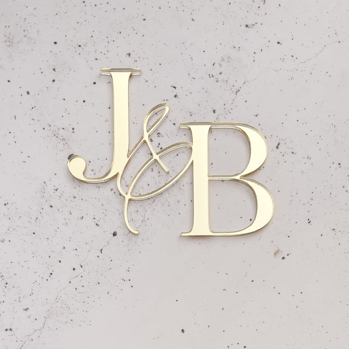 Wedding Cake Serif Initials Charm