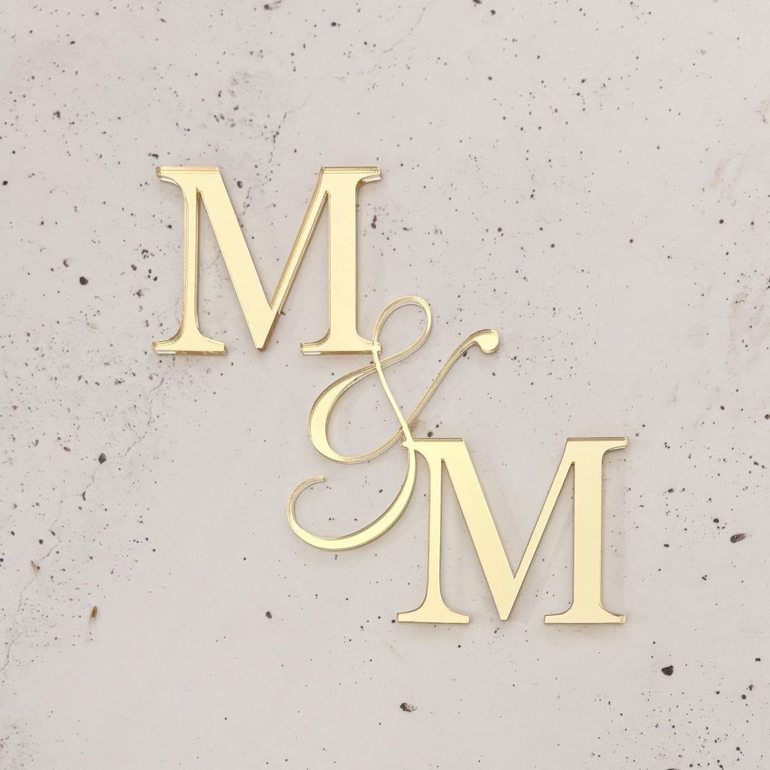 Wedding Cake Serif Initials Charm