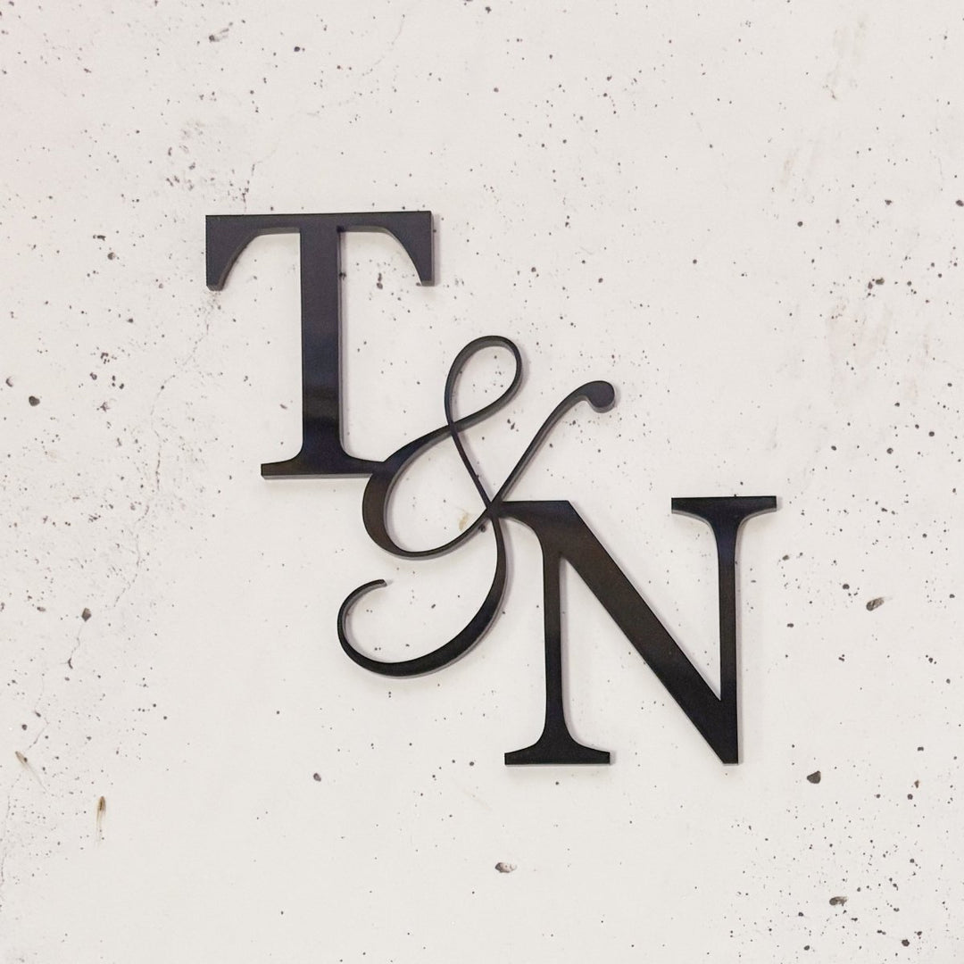 Wedding Cake Serif Initials Charm