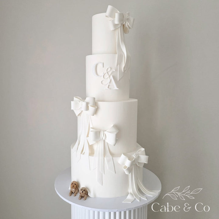 Wedding Cake Serif Initials Charm