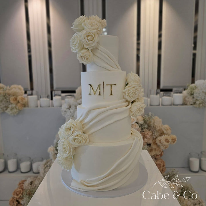 Wedding Cake Serif Initials Charms