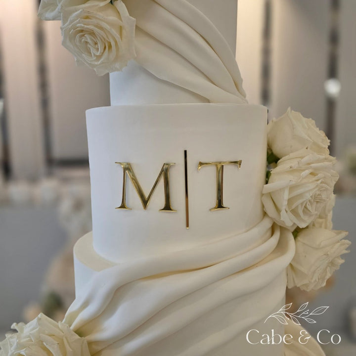 Wedding Cake Serif Initials Charms