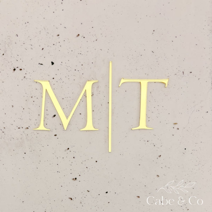 Wedding Cake Serif Initials Charms