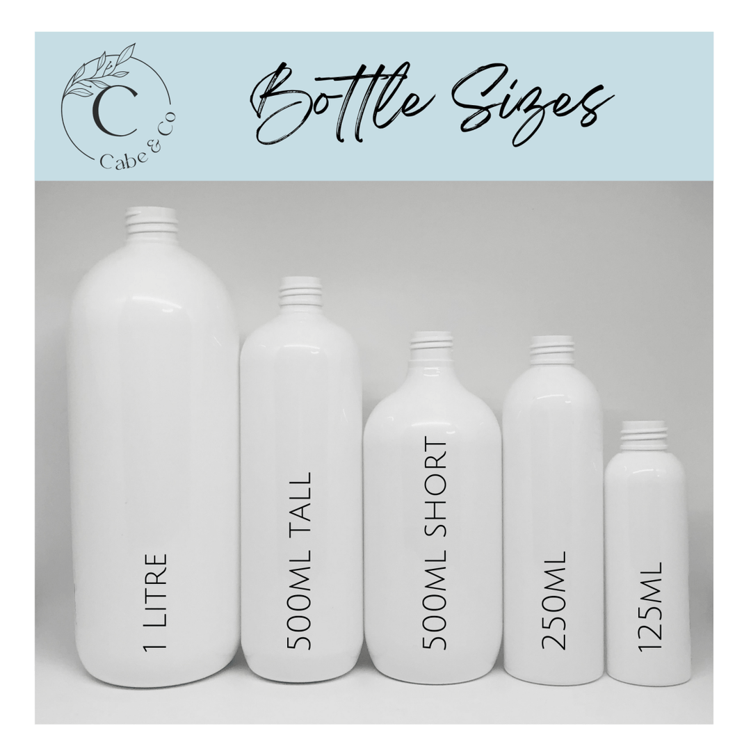 White Bathroom Pump Bottles