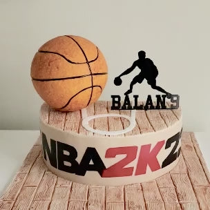 Custom Basketball Player Cake Topper