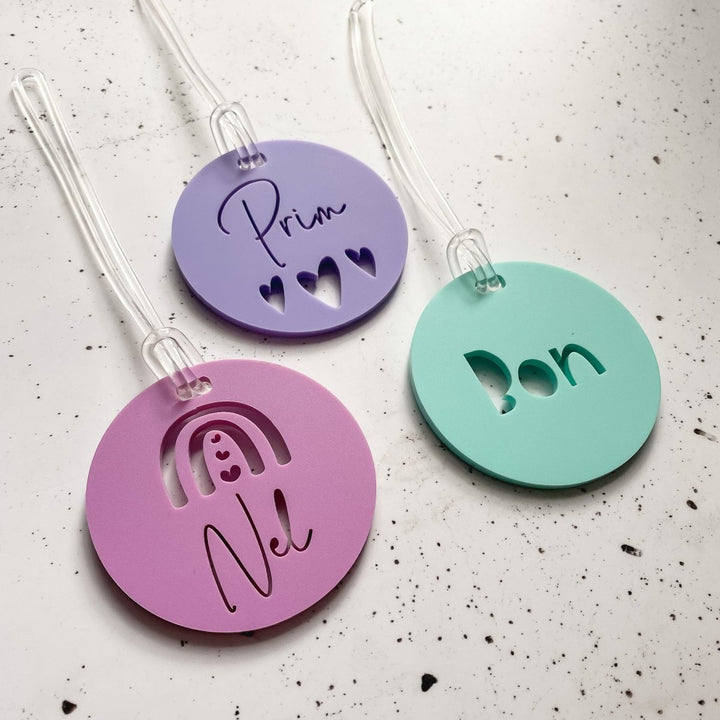 Acrylic Personalised Bag Tags