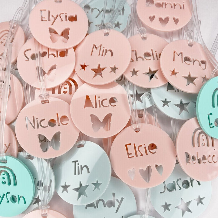 Acrylic Personalised Bag Tags