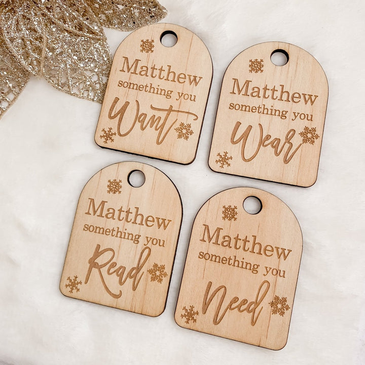 Arched Mindful Christmas Gift Tags