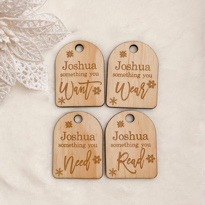 Arched Mindful Christmas Gift Tags