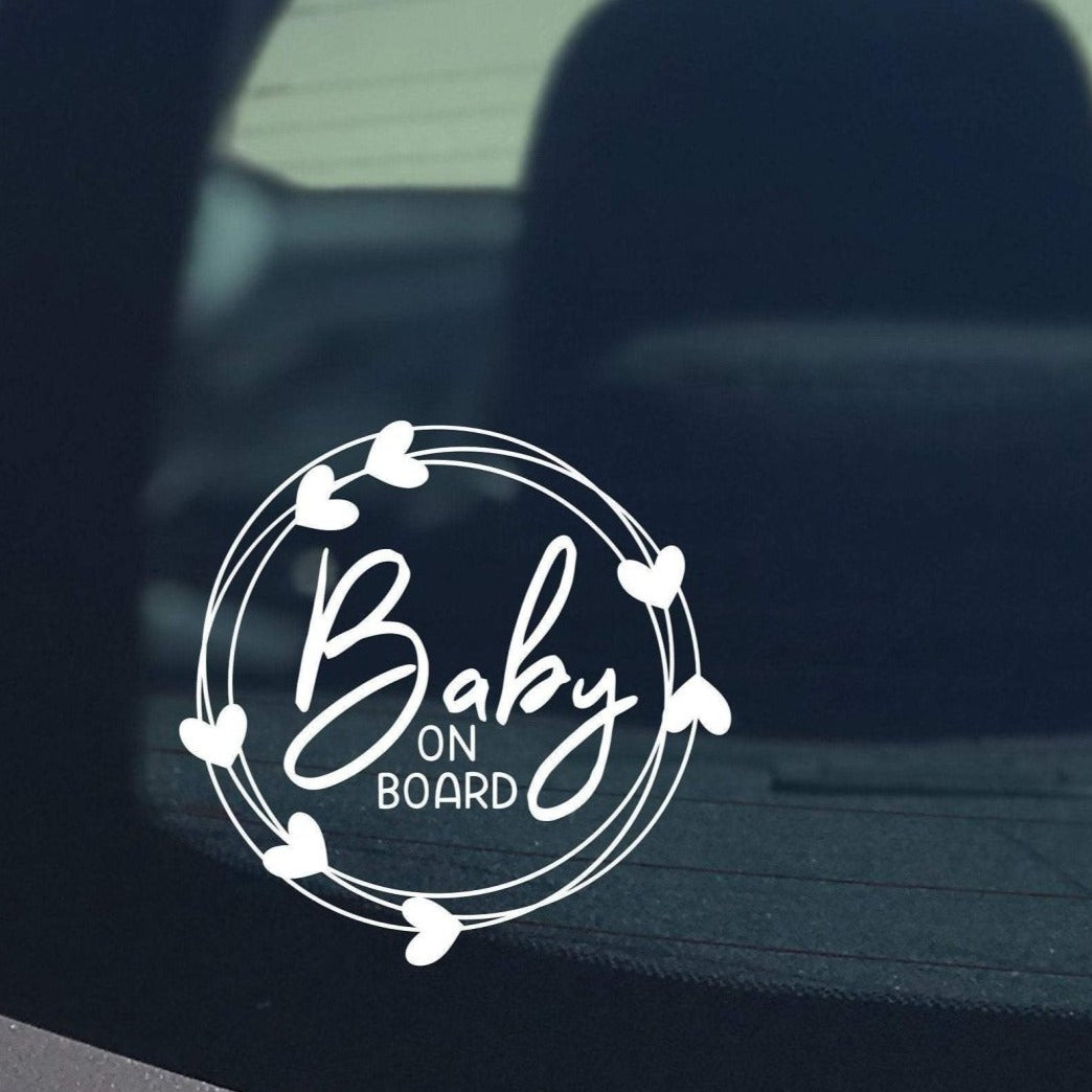 Baby On Board Car Sticker Kds On Board Stcker Wndow Stcker Car Stcker ...
