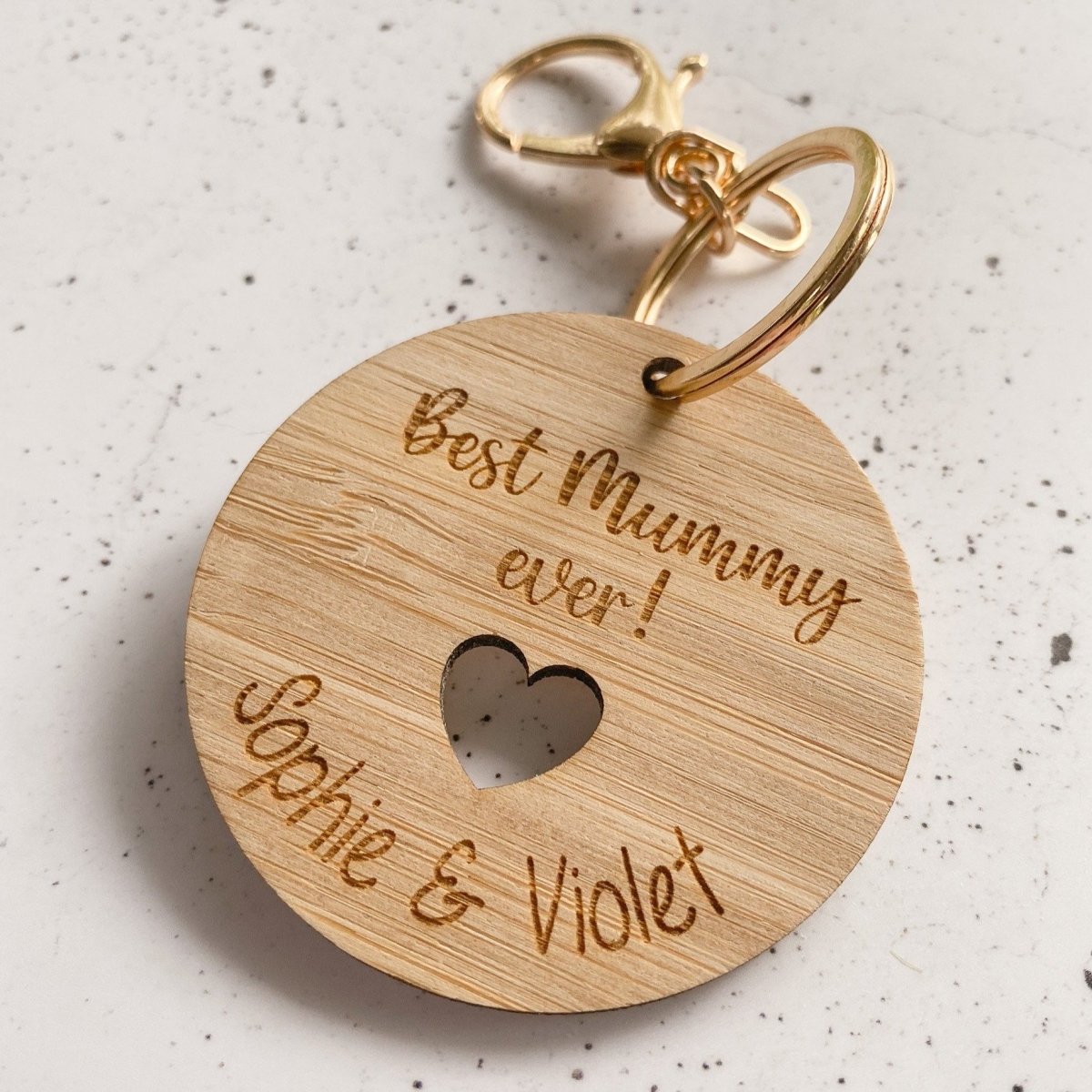 Best Mummy Ever Custom Engraved Keyring Cabe Co