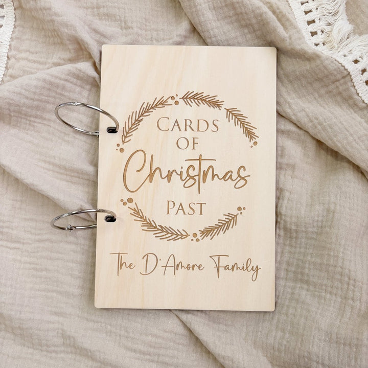 christmas card binder Christmas Card Album | Holiday Card Keepsake Binder