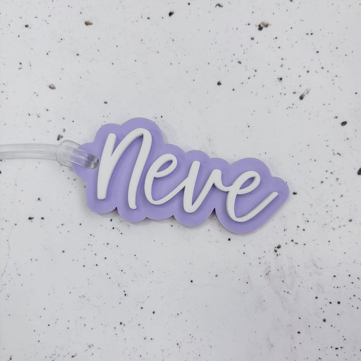 Double Layered Acrylic Personalised Bag Tags