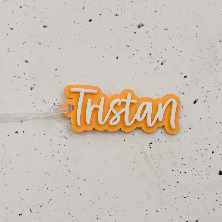 Double Layered Acrylic Personalised Bag Tags