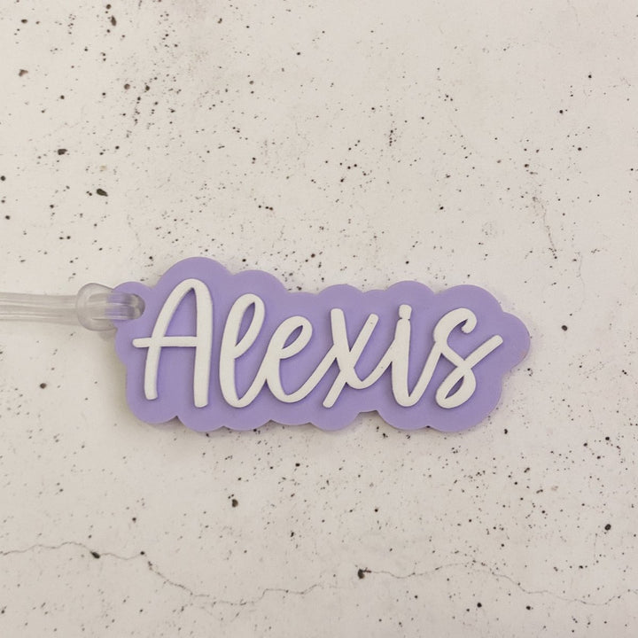 Double Layered Acrylic Personalised Bag Tags
