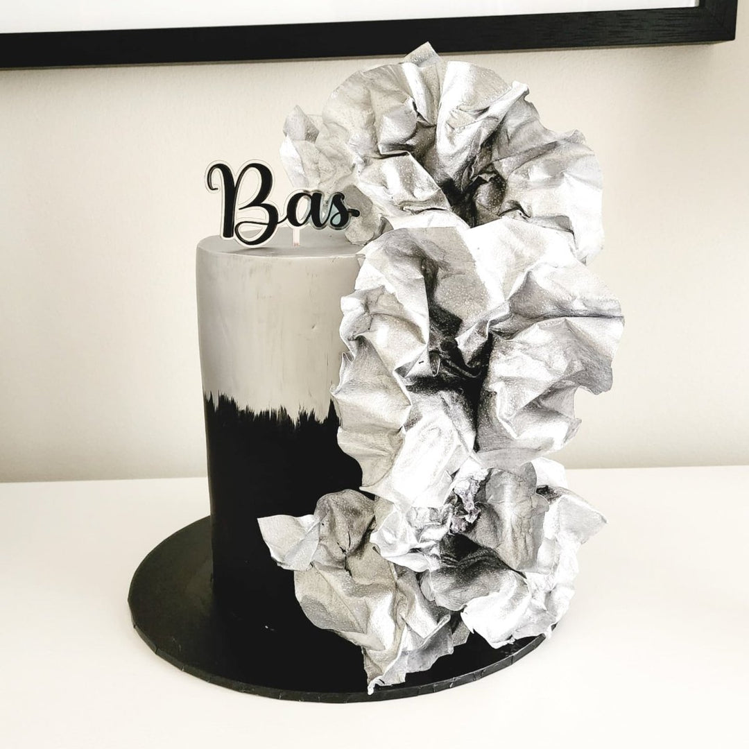 Double Layered Name Cake Topper - 3d design acrylic cake decor