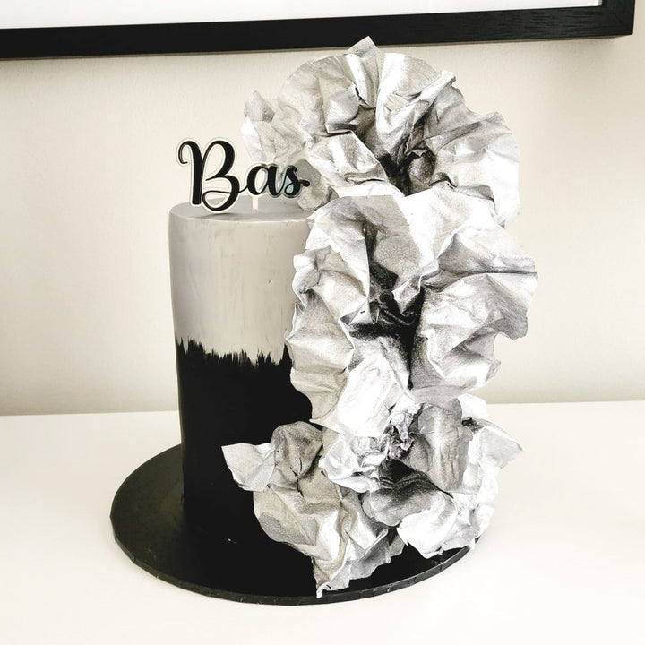 Double Layered Name Cake Topper - 3d design acrylic cake decor