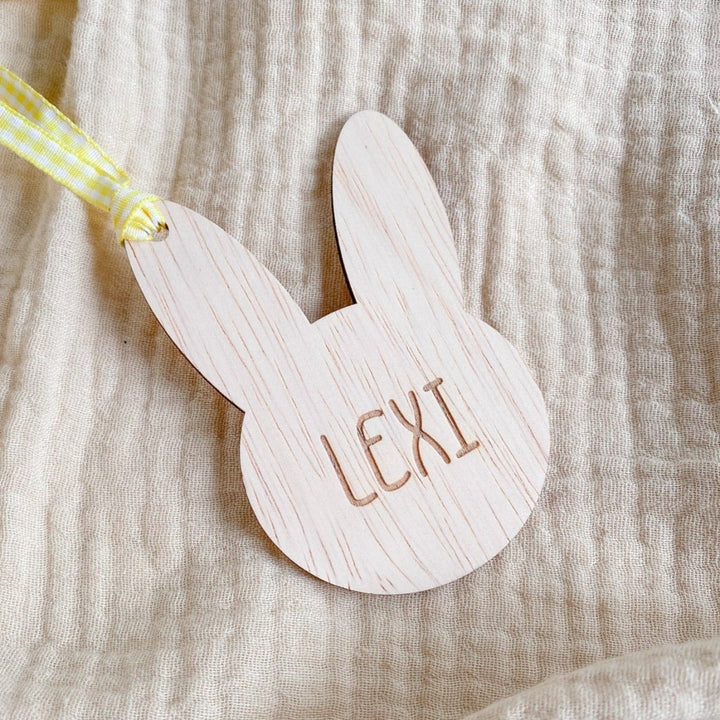 Personalised Easter Bunny Gift tag - perfect keepsake for boys and girls.