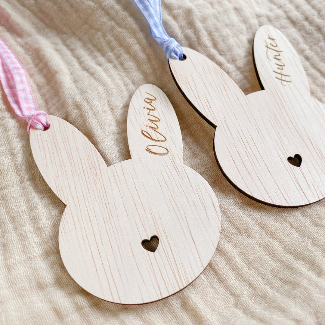 Custom Easter Rabbit Ornament - hanging decoration for 1st Easter or easter basket