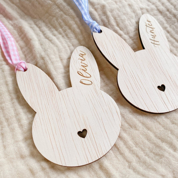 Custom Easter Rabbit Ornament - hanging decoration for 1st Easter or easter basket