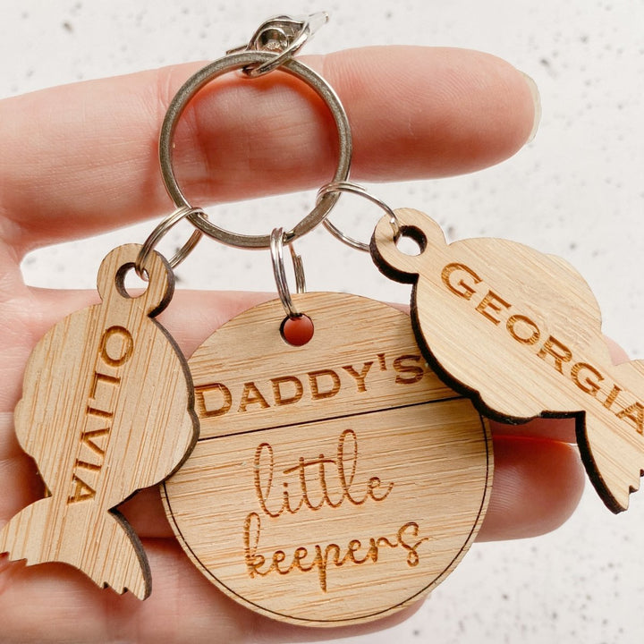 Personalised Father's Day Keyring - Fishing Dad's Keychain
