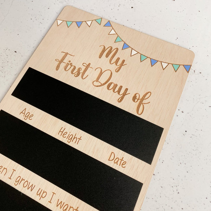 First Day of School Chalkboard - Personalisable