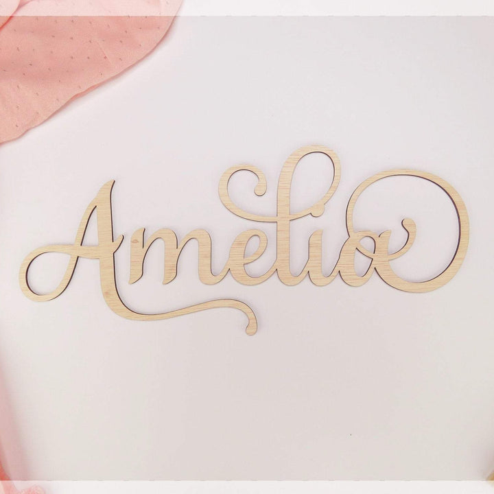 Personalised name wall art for nursery or bedroom wall