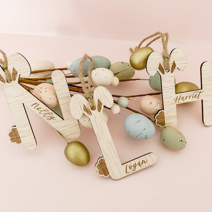 Initial Style Easter Gift Tag