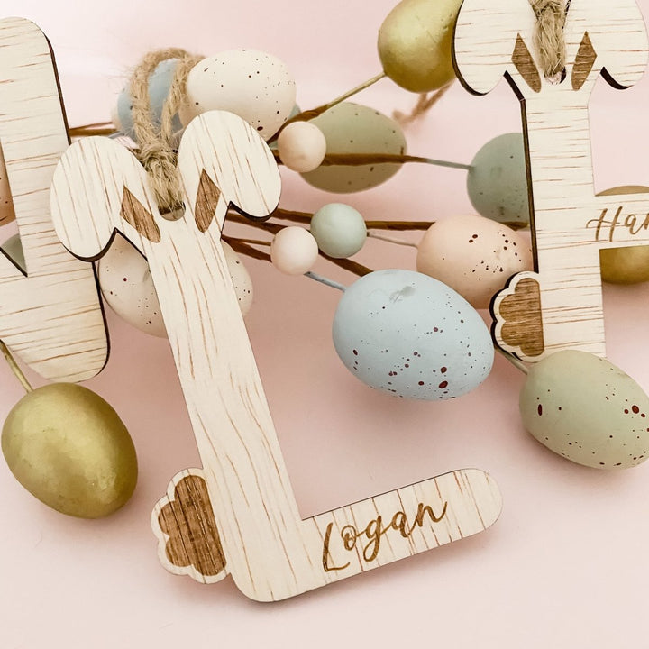 Initial Style Easter Gift Tag