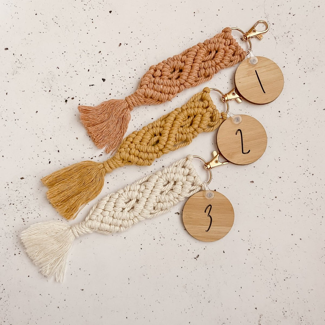 Macrame Personalised Name Keyring