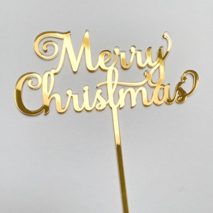 Merry Christmas Cake Topper