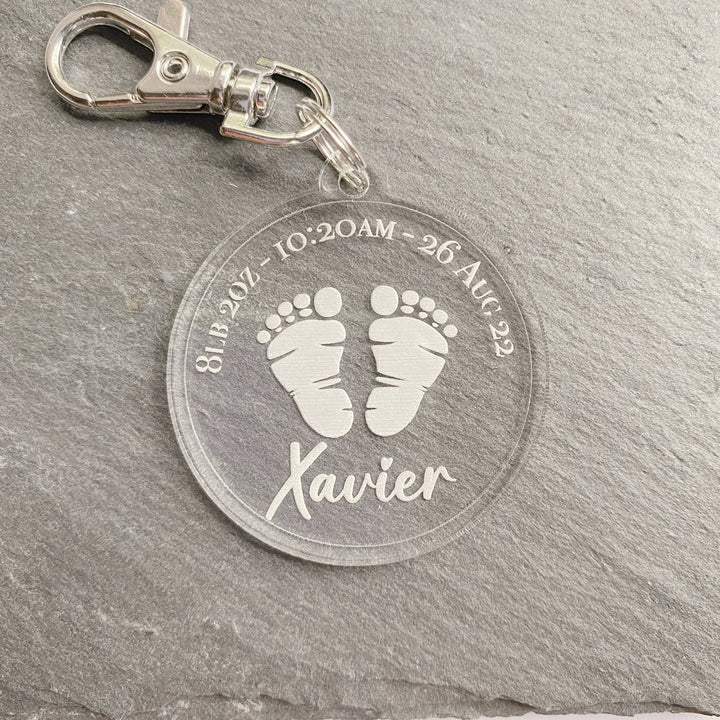 New Baby Keepsake Keyring